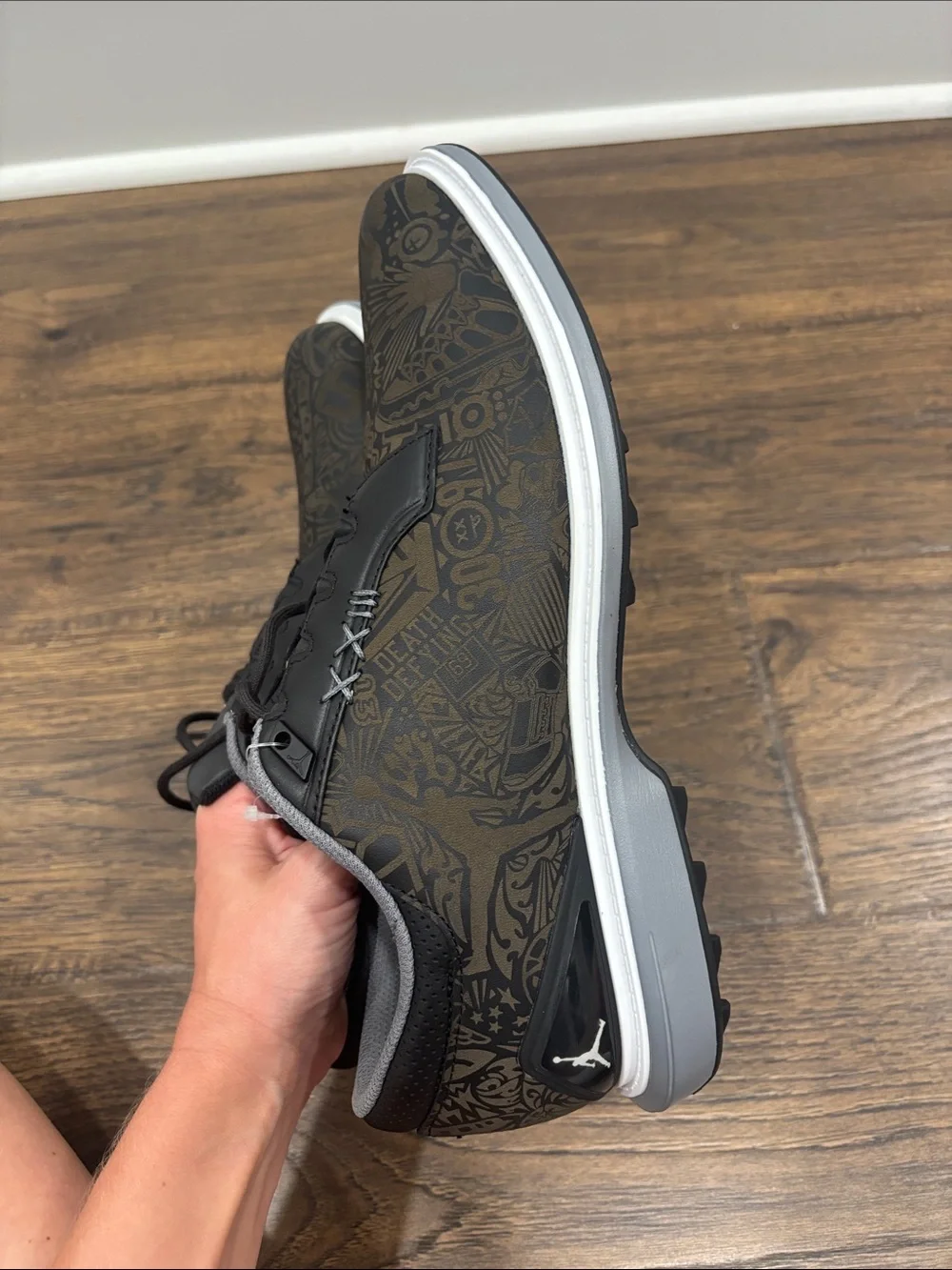 Men's Black Jordan golf shoes  - Lightweight Comfort